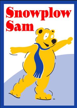 Snowplow Sam Skating Bear