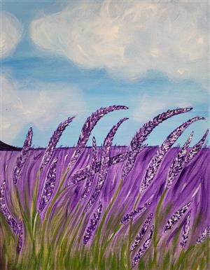 Acrylic Art - Lavender