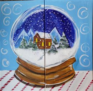 Painting with Pals - Snowglobe