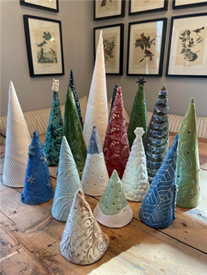 Christmas Tree Pottery Projects