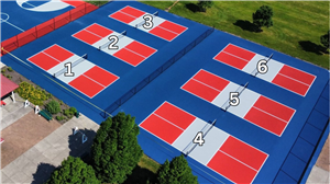 Pickleball Court Numbers