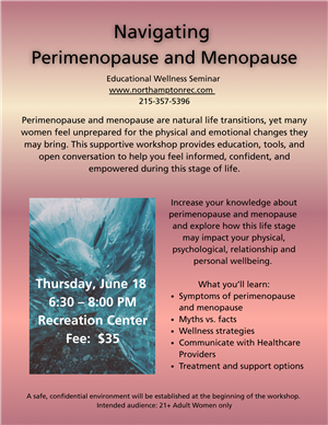 Navigating Perimenopause and Menopause Flyer