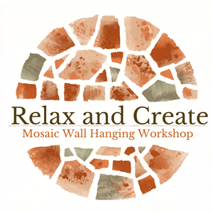 Relax and Create Mosaic Wall Hanging Workshop Logo
