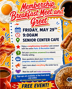 Senior Center Membership Breakfast meet and Greet