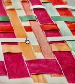 Holliday Ribbon Open Weave Table Runner