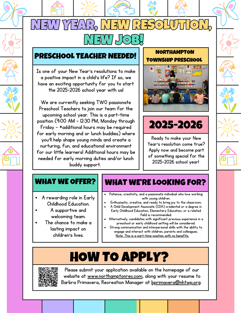 Hiring Preschool Teachers